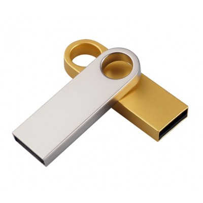 Kompaktní USB flash disk stříbrný, zlatý